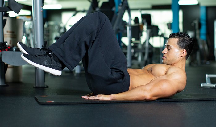 Reverse crunches