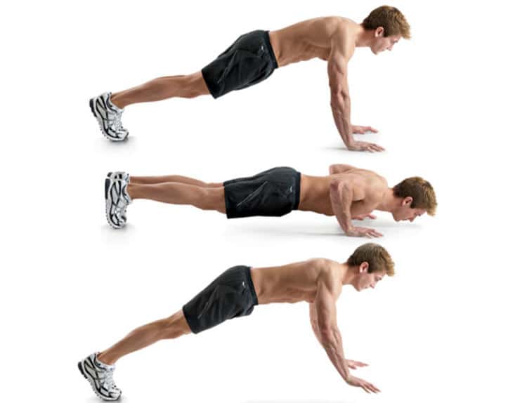 Explosive push ups